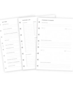 Filofax Notitieboek navulling A5 Travel Planner