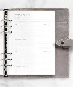Filofax navulling organizer A5 Travel Planner