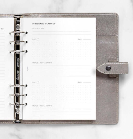 Filofax navulling organizer A5 Travel Planner