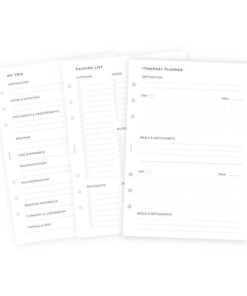 Filofax navulling organizer A5 Travel Planner