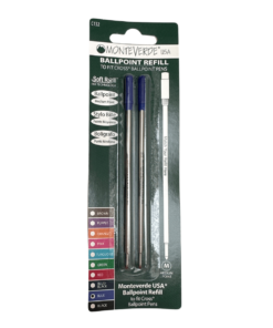 Monteverde penvulling set van 2 blauw - geschikt voor Cross en Filofax pennen