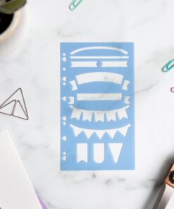 Filofax banner stencil