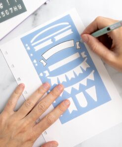 Filofax banner stencil