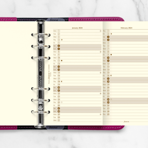 24-68408 - ORG DATED PERSONAL YEAR PLANNER VERT COTTON CREAM 2024