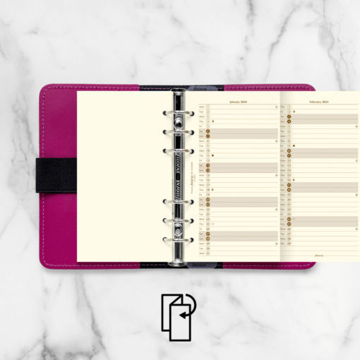 24-68408 - ORG DATED PERSONAL YEAR PLANNER VERT COTTON CREAM 2024