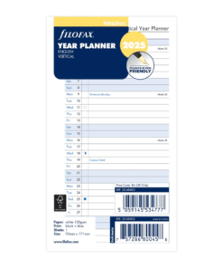 Vertical Year Planner - Personal 2025 English