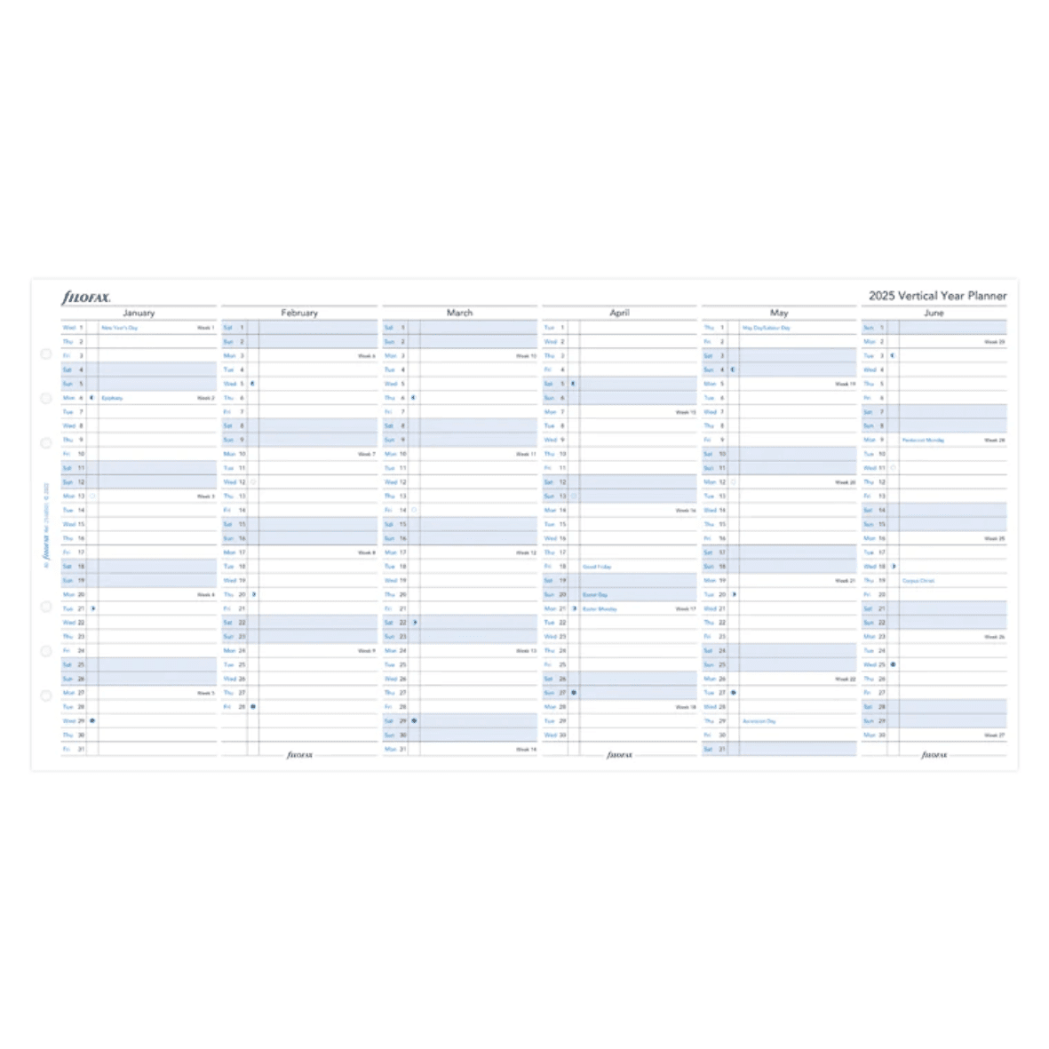 Filofax navulling organizer A5 Year Planner 2025 My Lovely Notebook