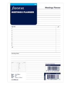 341315 Organizer A5 Meetings Planner