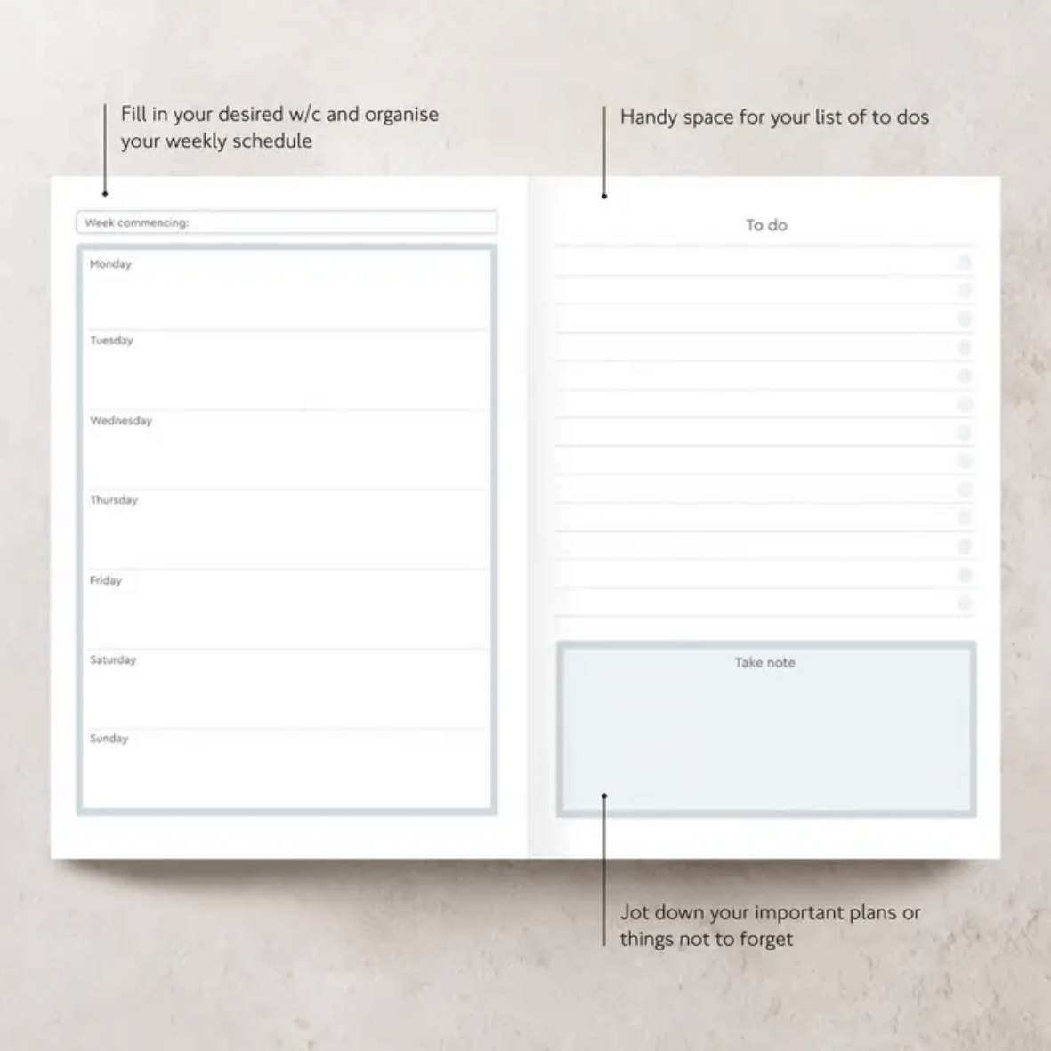 Weekplanner Diary – TPSC (2)