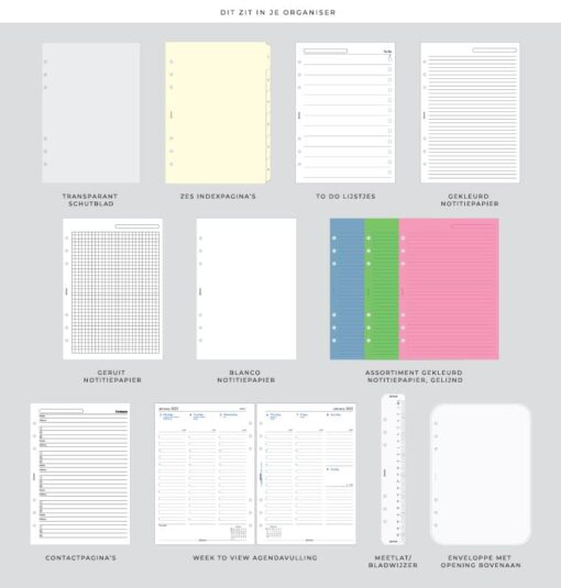 Filofax organizer Domino Soft A5 Seagrass
