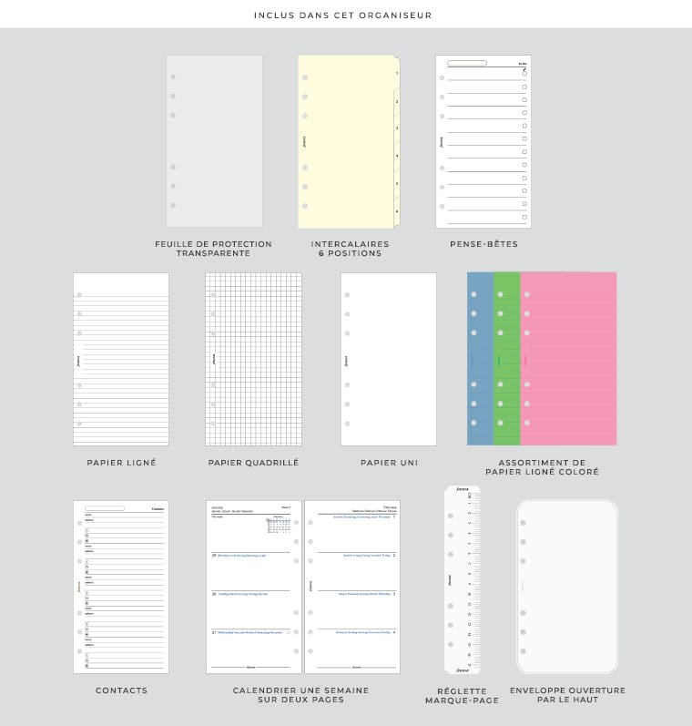 Filofax organizer Domino Soft Personal Seagrass