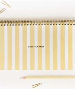 A-Journal Deskplanner Yellow Stripes