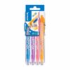Pilot FriXion Ball Medium Set2Go Trend (hemelsblauw, paars, koraal, abrikoos)