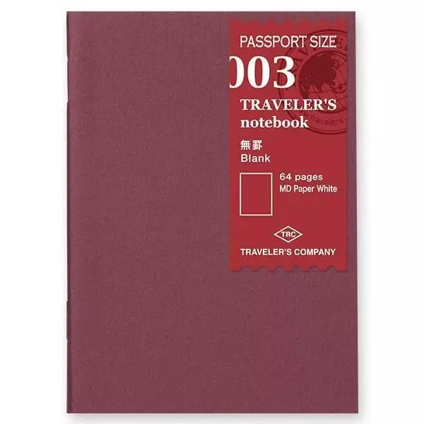 TRAVELER'S refill passport size - blanco 003 | My Lovely Notebook