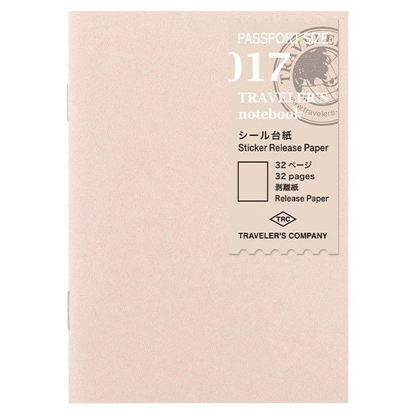 TRAVELER S Refill Passport Size Sticker Release Paper 017 traveler-s-refill-passport-size-sticker-release-paper-017