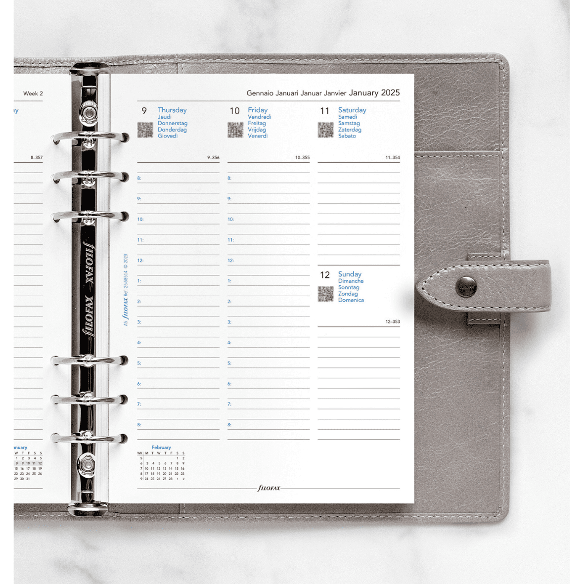 Avery Zweckform Chronoplan Standard Business Edition 50101 A5 Organiser With Closure Tab Black German Version - View #3