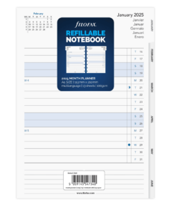 Filofax navulling Notebook Maandplanner 2025
