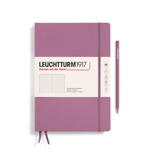 notebook-composition-b5-hardcover-219-numbered-pages-dusty-rose-dotted