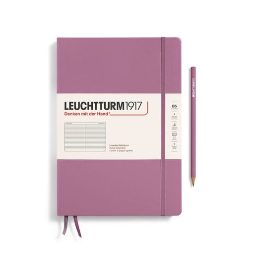 notebook-composition-b5-hardcover-219-numbered-pages-dusty-rose-ruled