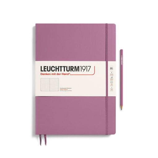 notebook-master-slim-a4-hardcover-123-numbered-pages-dusty-rose-dotted