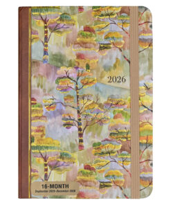 Peter Pauper agenda Watercolor Treescape
